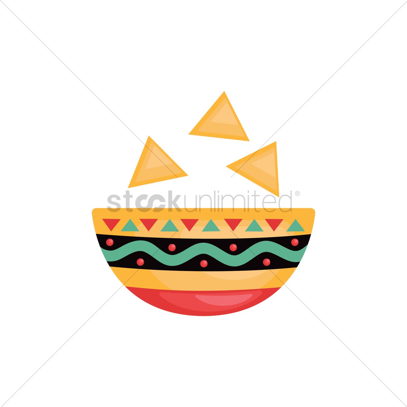 1300x1300 Nachos Vector Image