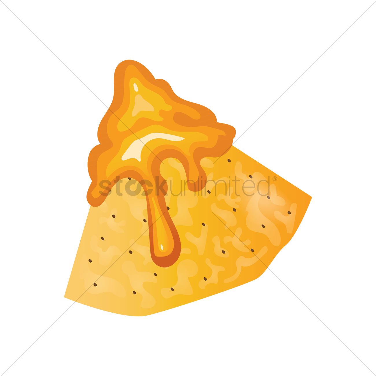 1300x1300 Nachos Vector Image