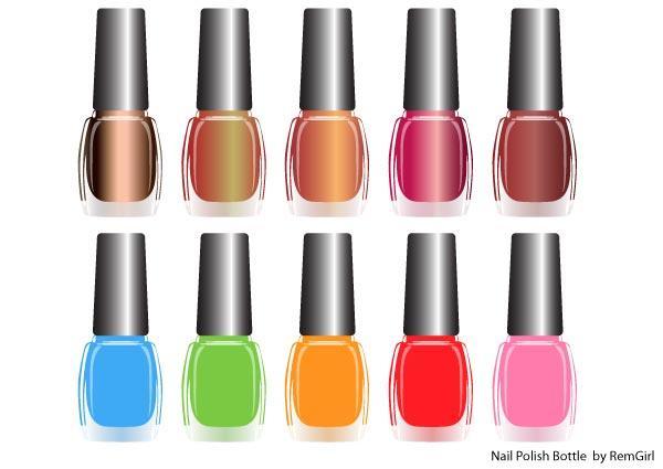 600x425 Nail Polish Bottle Vector 123freevectors