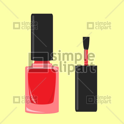 400x400 Nail Polish Bottle Vector Image