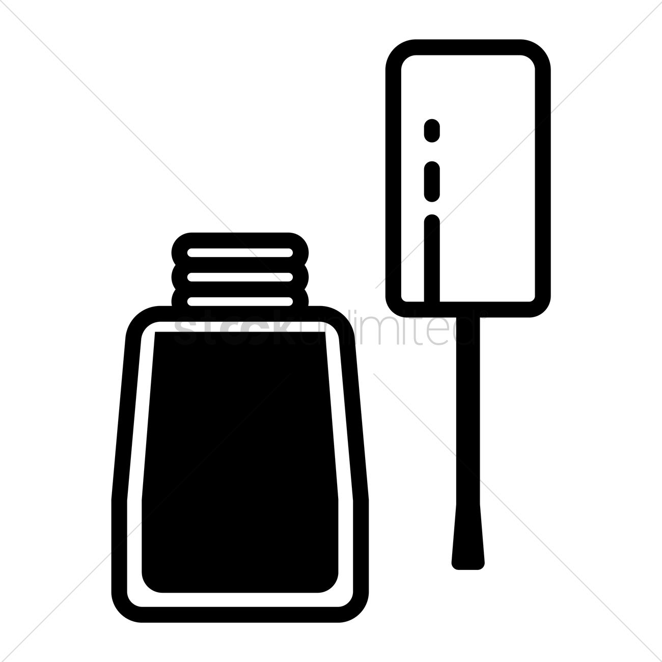 1300x1300 Free Nail Polish Bottle Vector Image