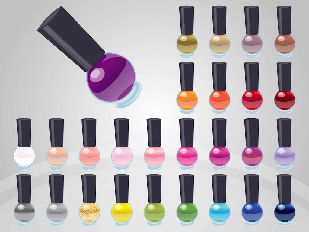 1024x769 Nail Polish Vectors Vector Art Amp Graphics
