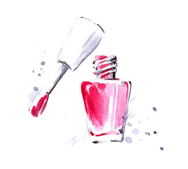 612x552 Nail Polish Vector Art Illustration Capa De Agenda In 2018