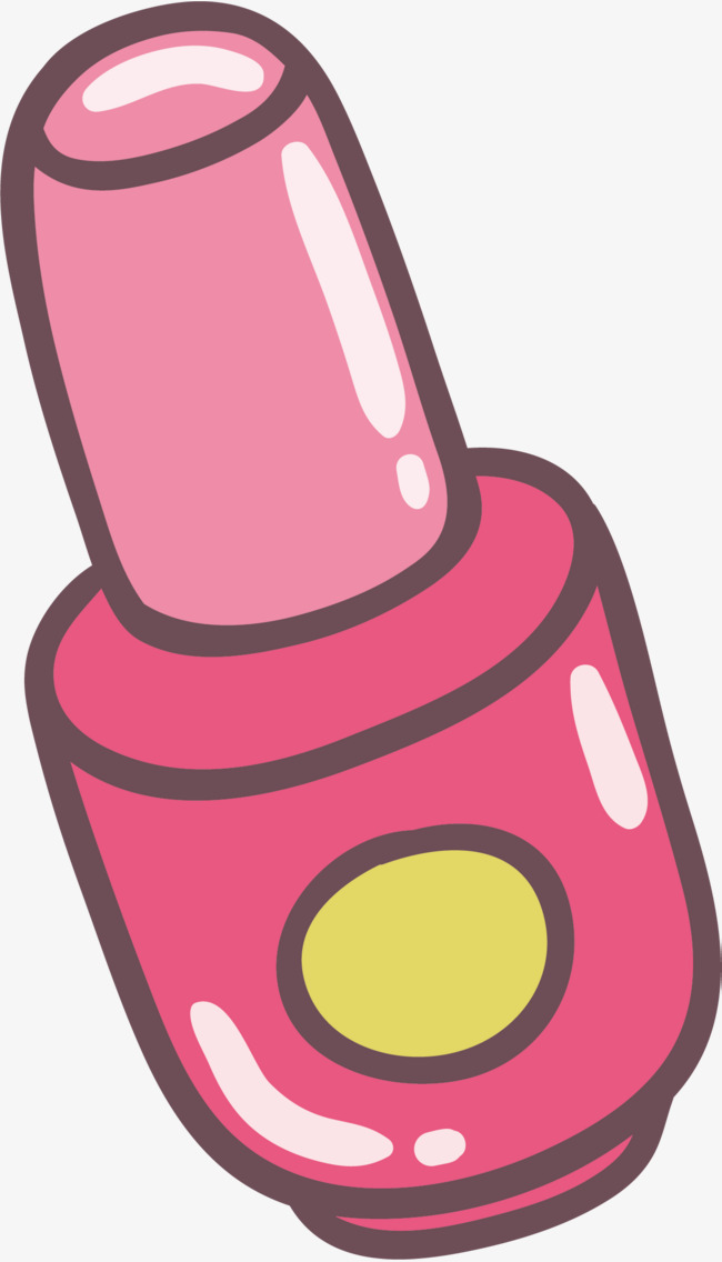 650x1136 Vector Hand Painted Nail Polish, Hand Vector, Nail Vector, Pink