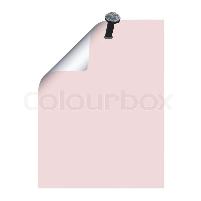 800x800 Blank Paper On The Nail