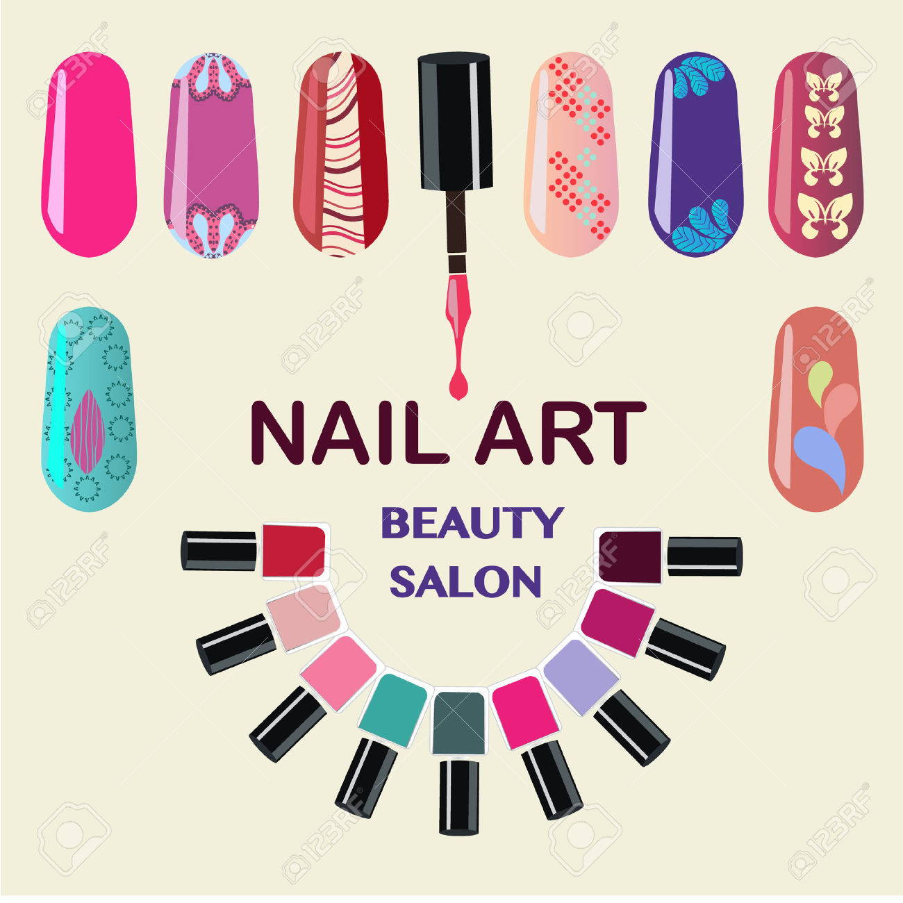 1300x1300 Nail Polish Clip Art Free