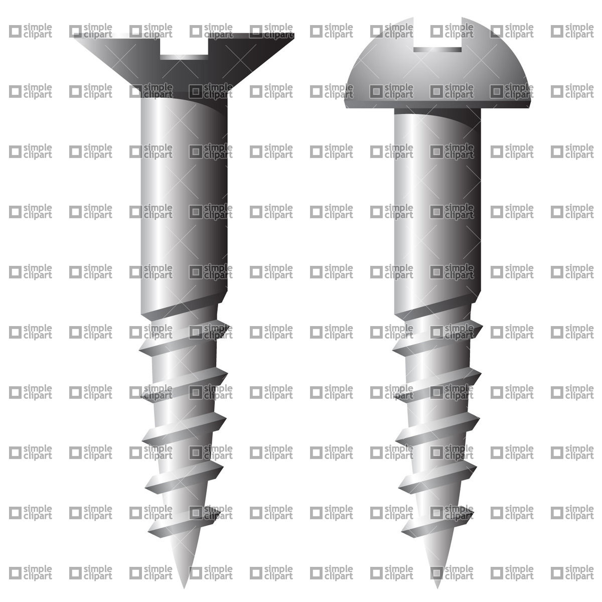 1200x1200 Screw Nail Vector Image
