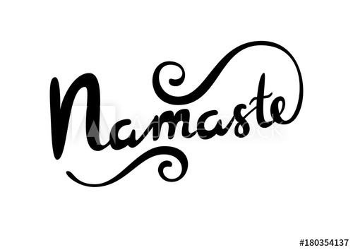500x354 Namaste Vector Lettering.