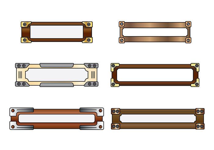 700x490 Name Plate Vector