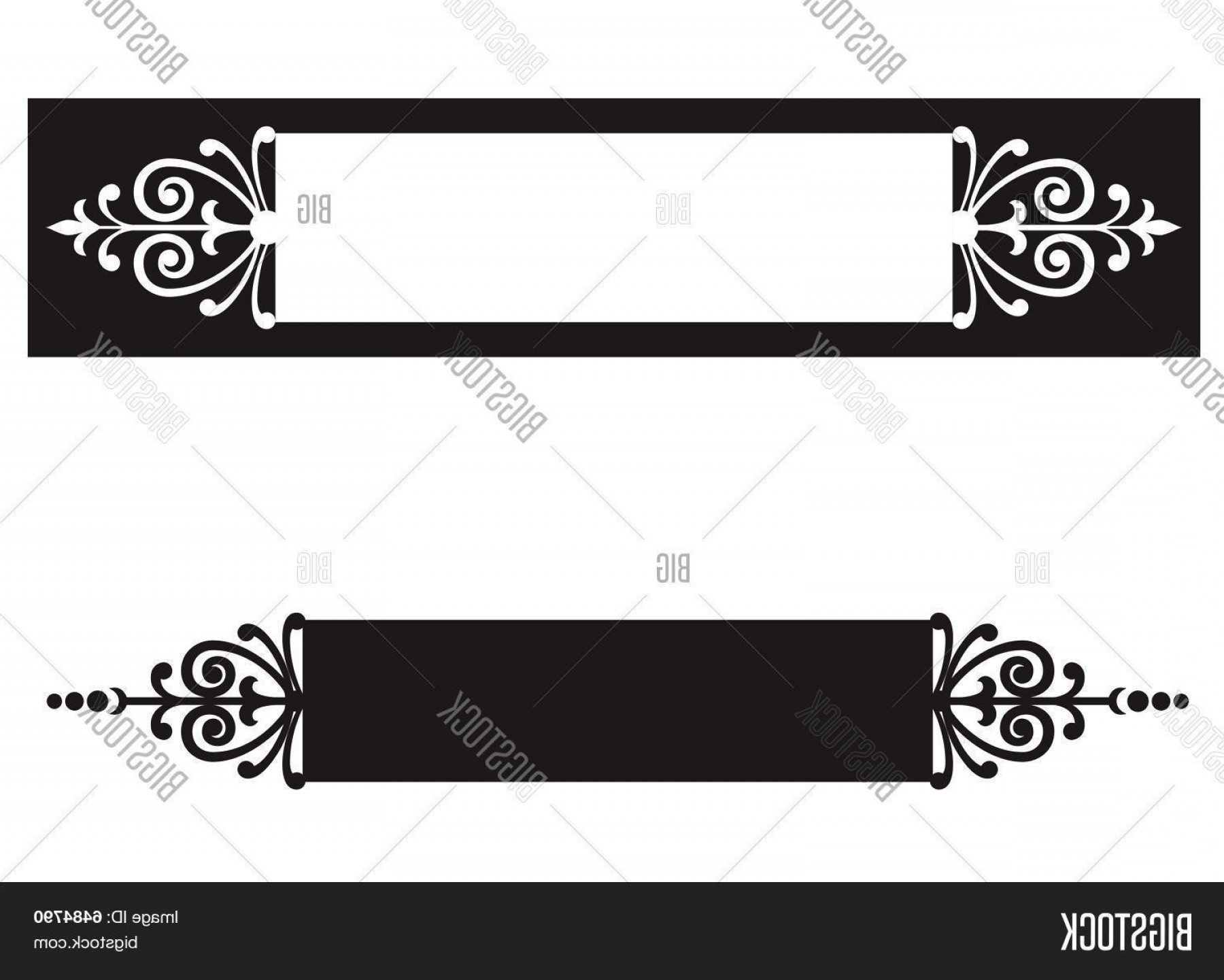 1800x1441 Stock Vector Ornamental Scroll Border Nameplate Createmepink