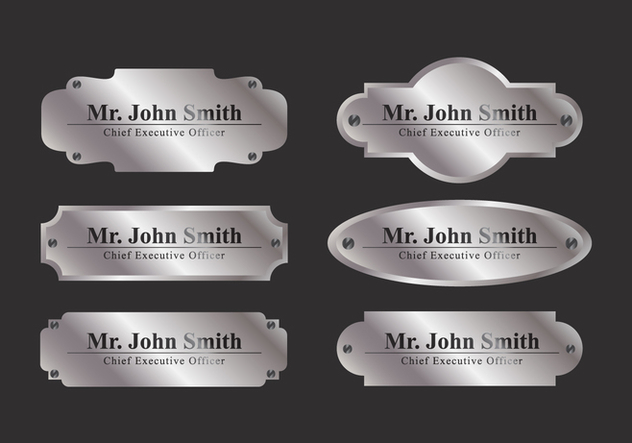 632x443 Vector Name Plate Free Vector Download 336763 Cannypic