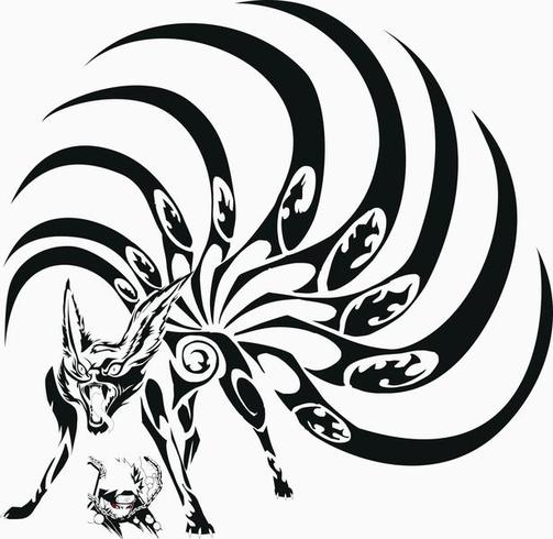 503x490 Naruto Amp Kyubi Vector