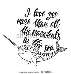 236x246 Hand Drawn Cartoon Funny Narwhal. Nursery Unicorn Of Sea. Vector