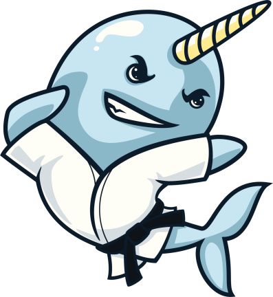 397x432 Vectors Karate Narwhal Vector Id147990719k
