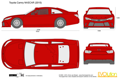 400x261 Toyota Camry Nascar Vector Drawing