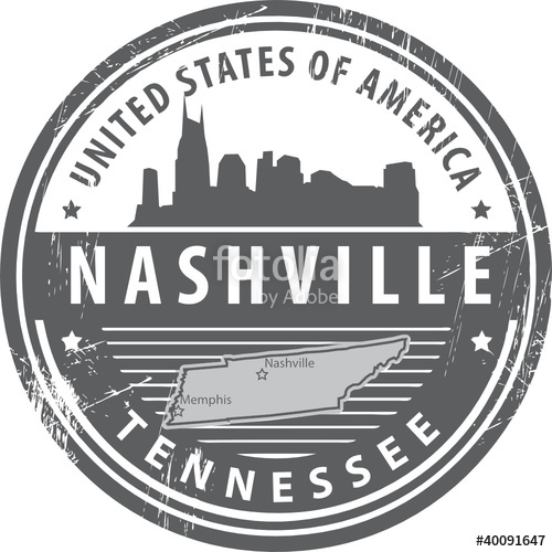 500x500 Grunge Rubber Stamp With Name Of Tennessee, Nashville, Vector