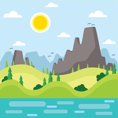 490x490 Green National Park Vector