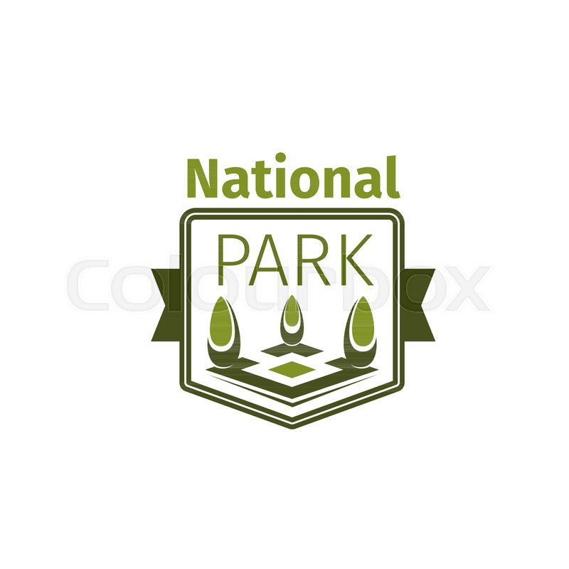 800x800 National Park Icon Template For Ecology Nature Square Or City