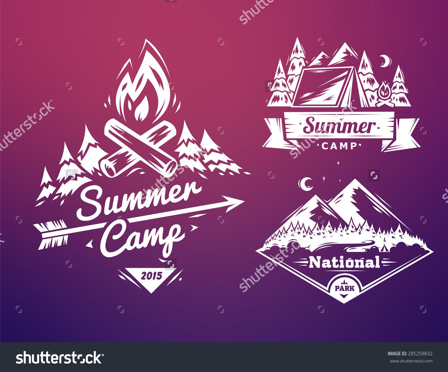 1500x1245 Vector Design Typography For Web Design Development. Summer Camp
