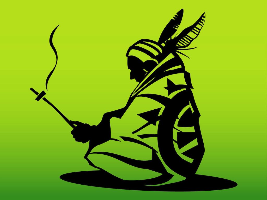 1024x768 Native American Man Vector Art Amp Graphics