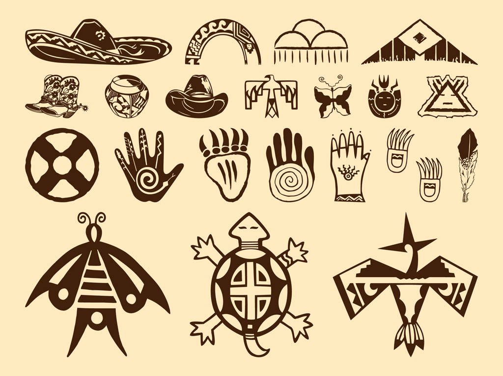 1024x765 Native American Symbols Vector Art Amp Graphics
