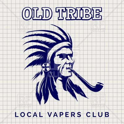 400x400 Native American Indian With Pipe Vector Image Vector Artwork Of