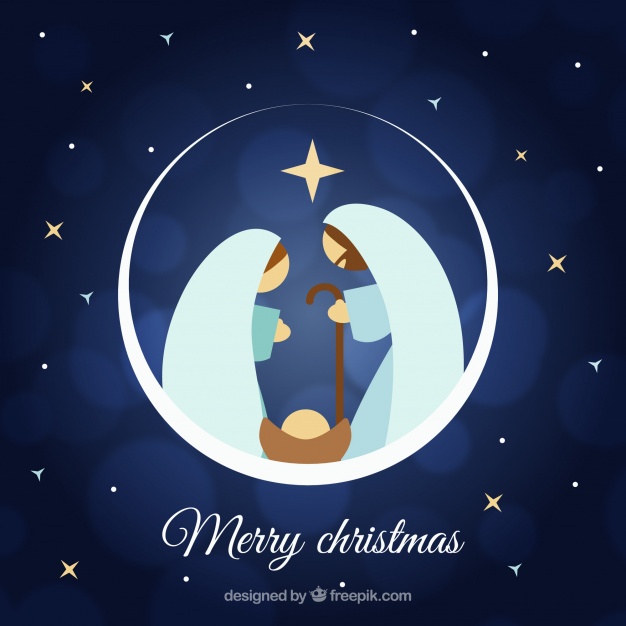 626x626 Cute Nativity Scene Vector Free Download
