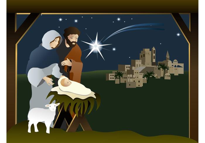 700x490 Nativity Vector Graphics