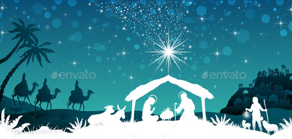 600x285 Nativity Silhouettes