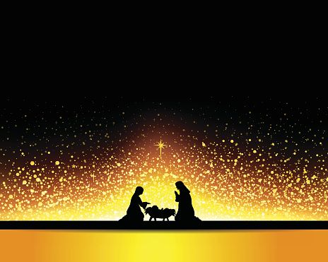 464x371 Nativity Vector Art Illustration Paintings Vector