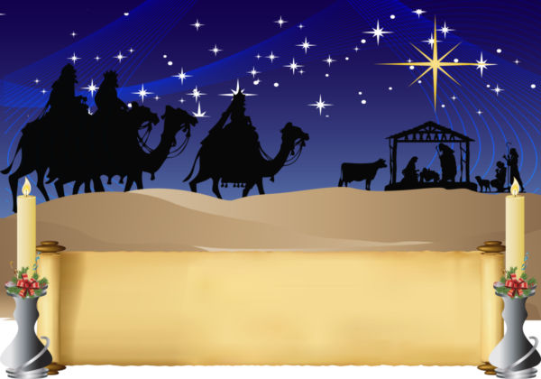 600x420 Vector Nativity Postcard