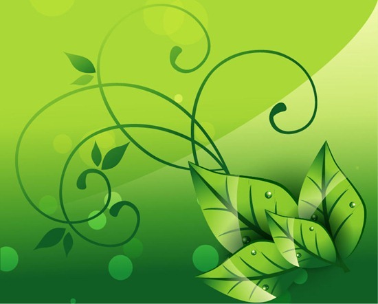 550x442 Green Elegant Nature Vector Background