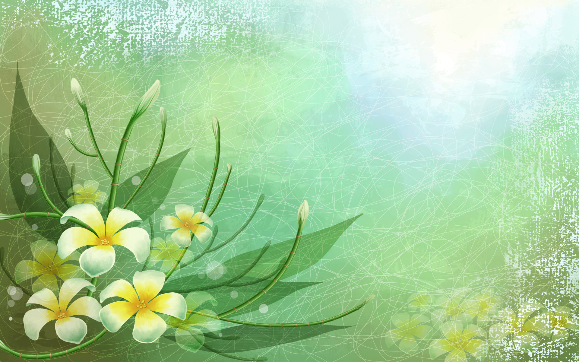 1920x1200 Green Nature Vector Art For Ppt Backgrounds For Powerpoint