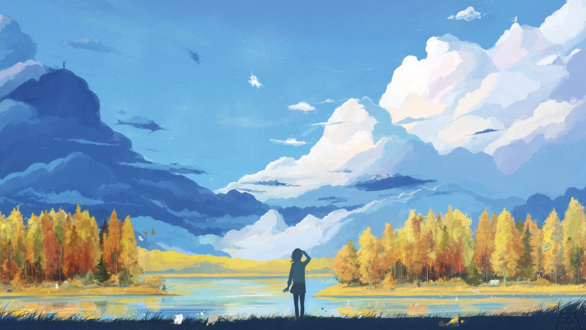 1920x1080 Wallpaper 1920x1080 Px, Anime, Fantasy Art, Landscape