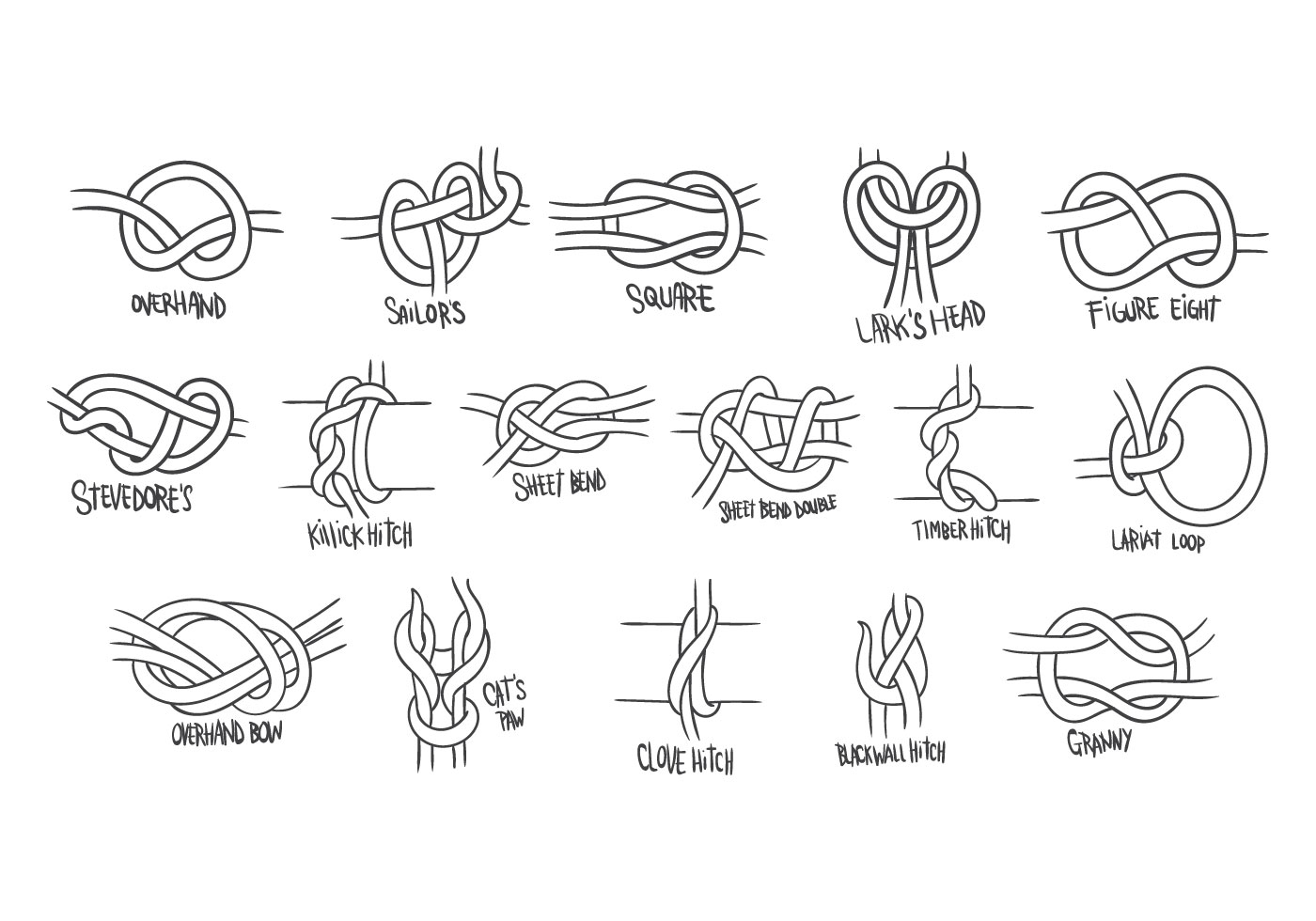 1400x980 Square Knot Free Vector Art