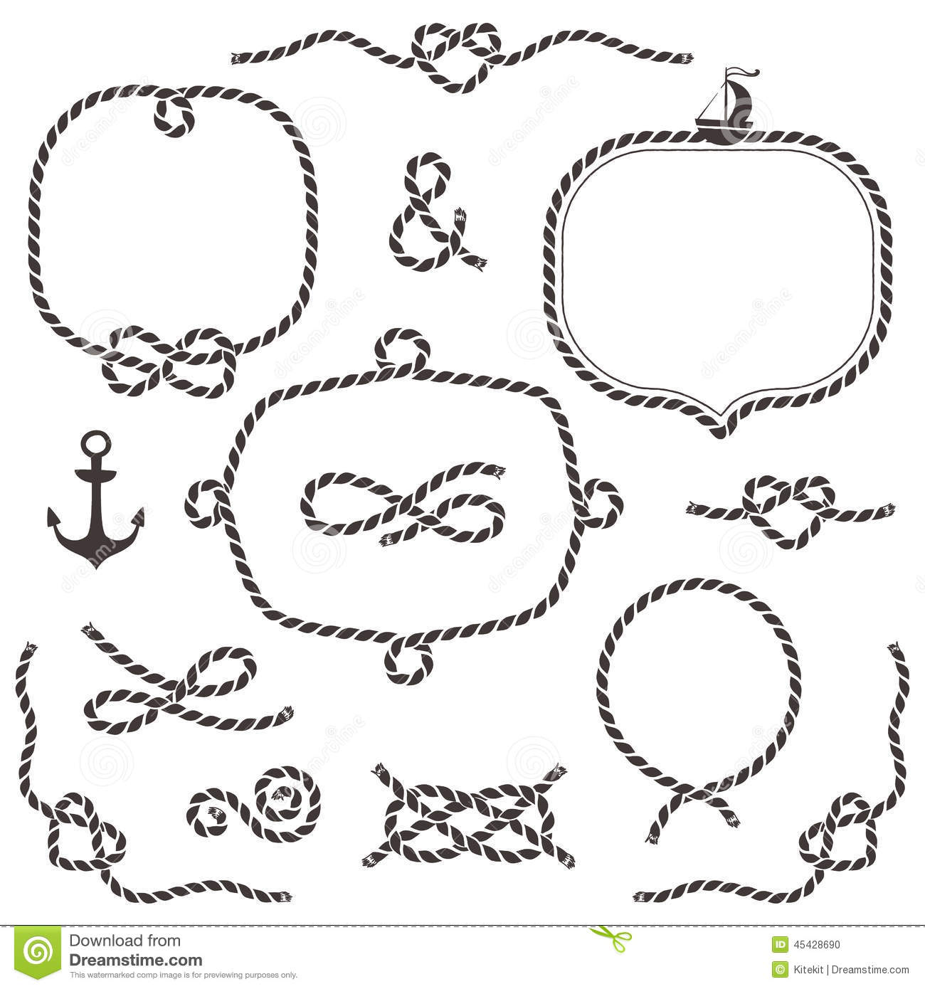 1300x1390 Nautical Rope Border Vector 2865 Movieweb