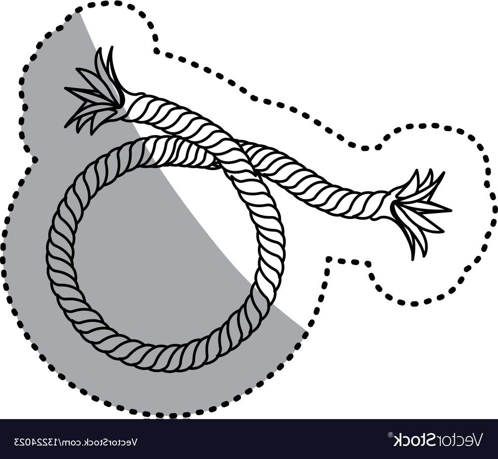 1000x920 Top 10 Sticker Silhouette Realistic Nautical Break Rope Vector