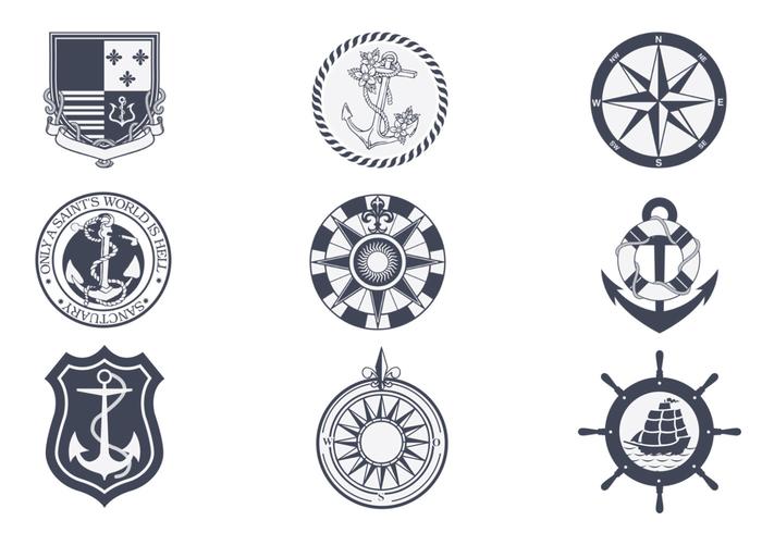 700x490 Vintage Nautical Vector Pack