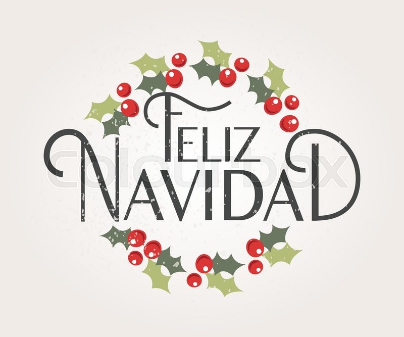 800x667 Hand Sketched Feliz Navidad (Happy New Year In Spanish) Logotype