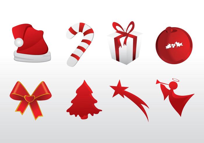 700x490 Libre De Vectores De Navidad Iconos