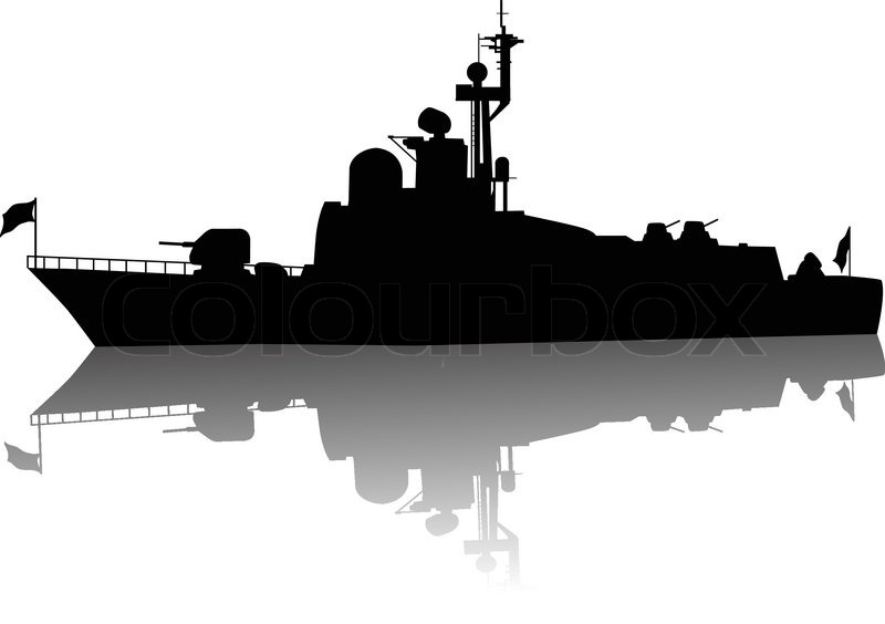 800x564 High Detailed Ship Silhouette Stock Vector Colourbox