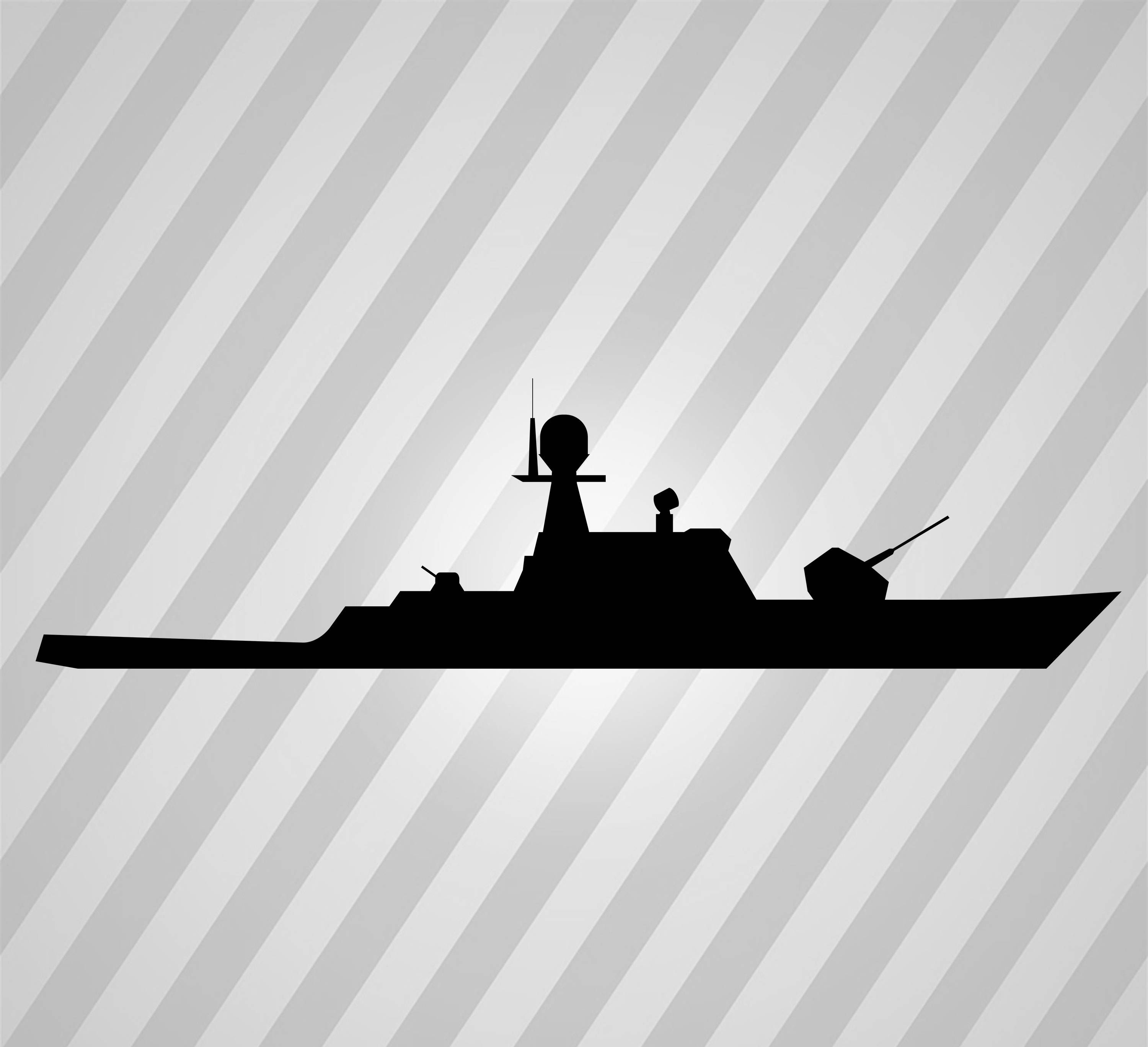 3000x2737 Navy Ship Silhouette
