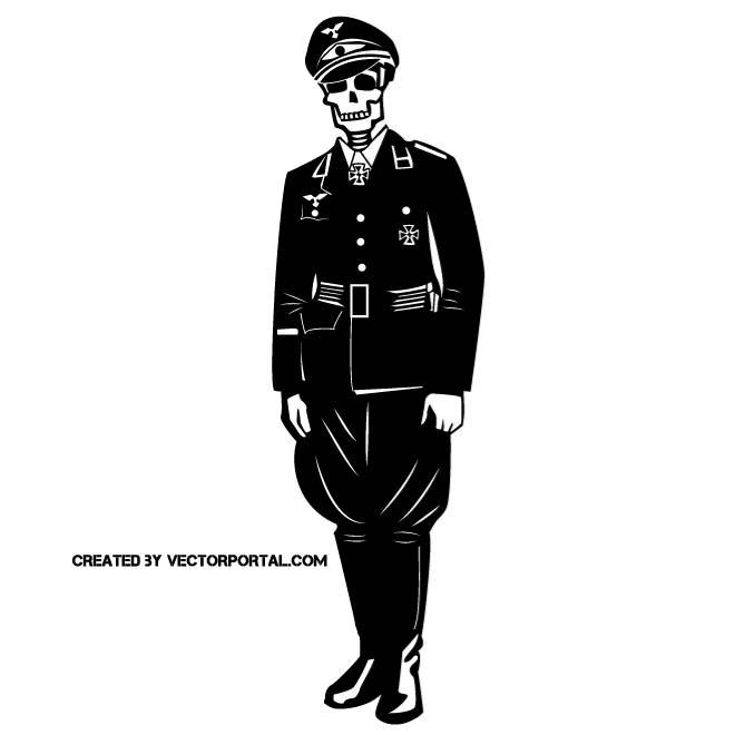 660x660 Nazi Soldier Skull