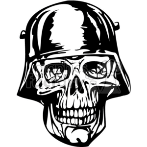 300x300 Royalty Free Nazi Soldier Zombie Skull 368788 Vector Clip Art