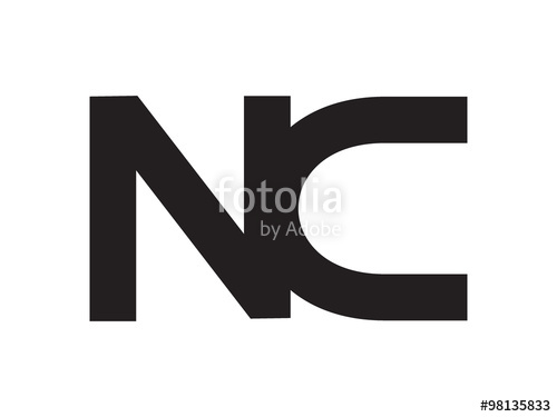 500x375 Nc Letter Identity Monogram Logo Stock Image And Royalty Free