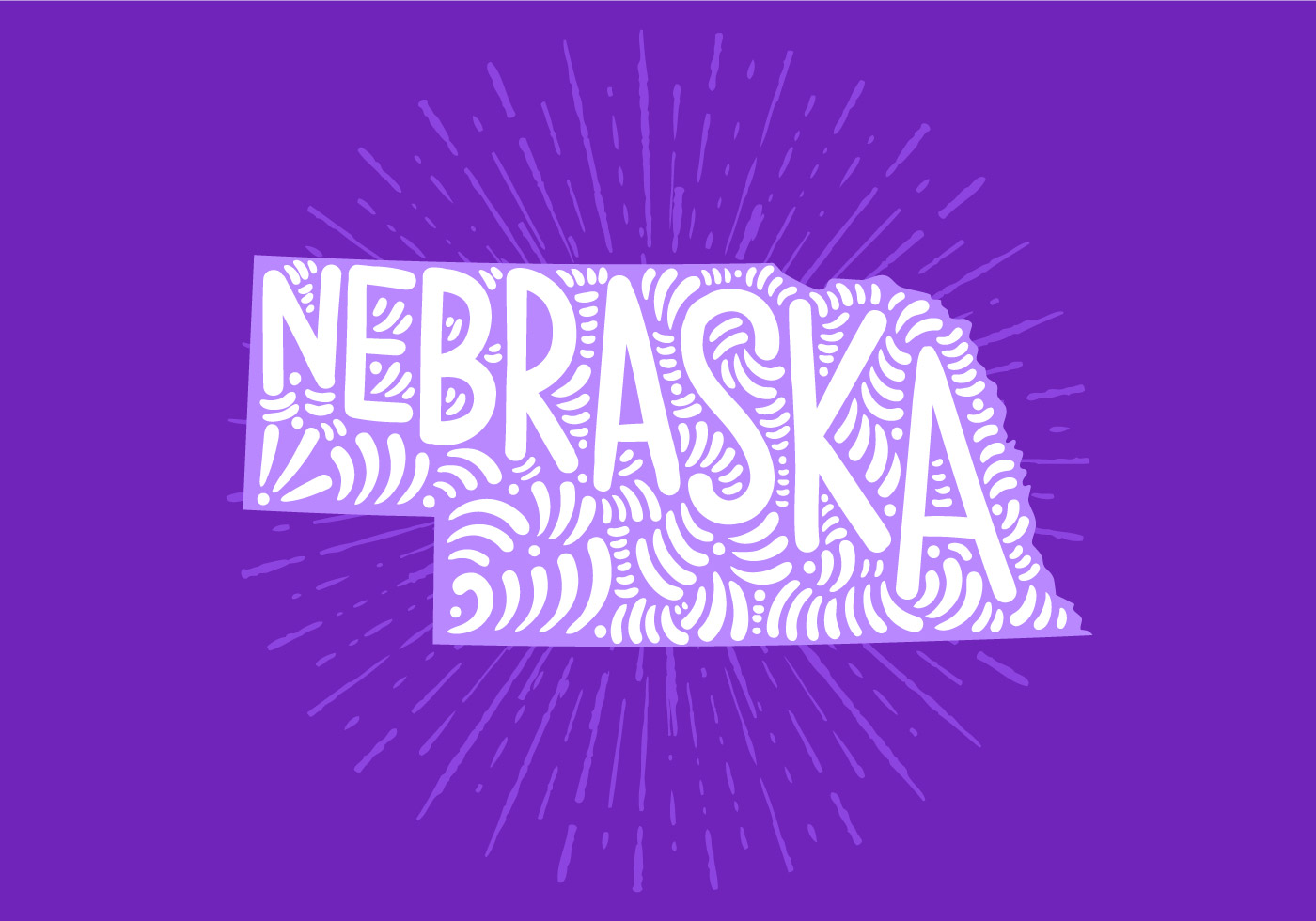 1400x980 Nebraska Free Vector Art