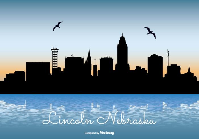 700x490 Lincoln Nebraska Skyline Illustration