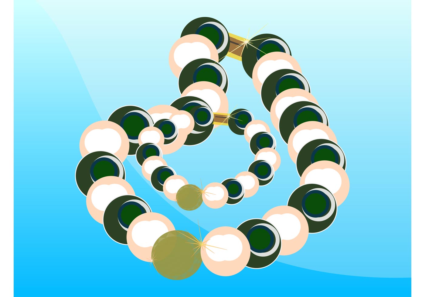 1400x980 Necklace Free Vector Art