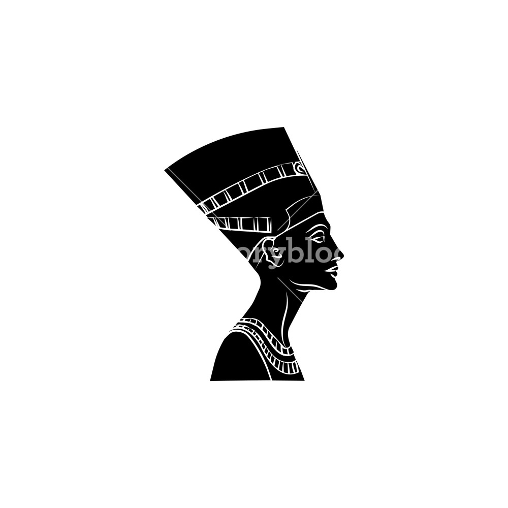 1000x1000 Nefertiti Icon. Vector Illustration Royalty Free Stock Image