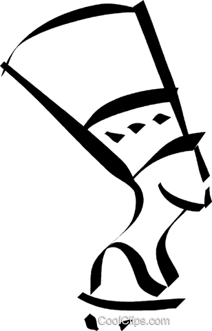 308x480 Queen Nefertiti Royalty Free Vector Clip Art Illustration